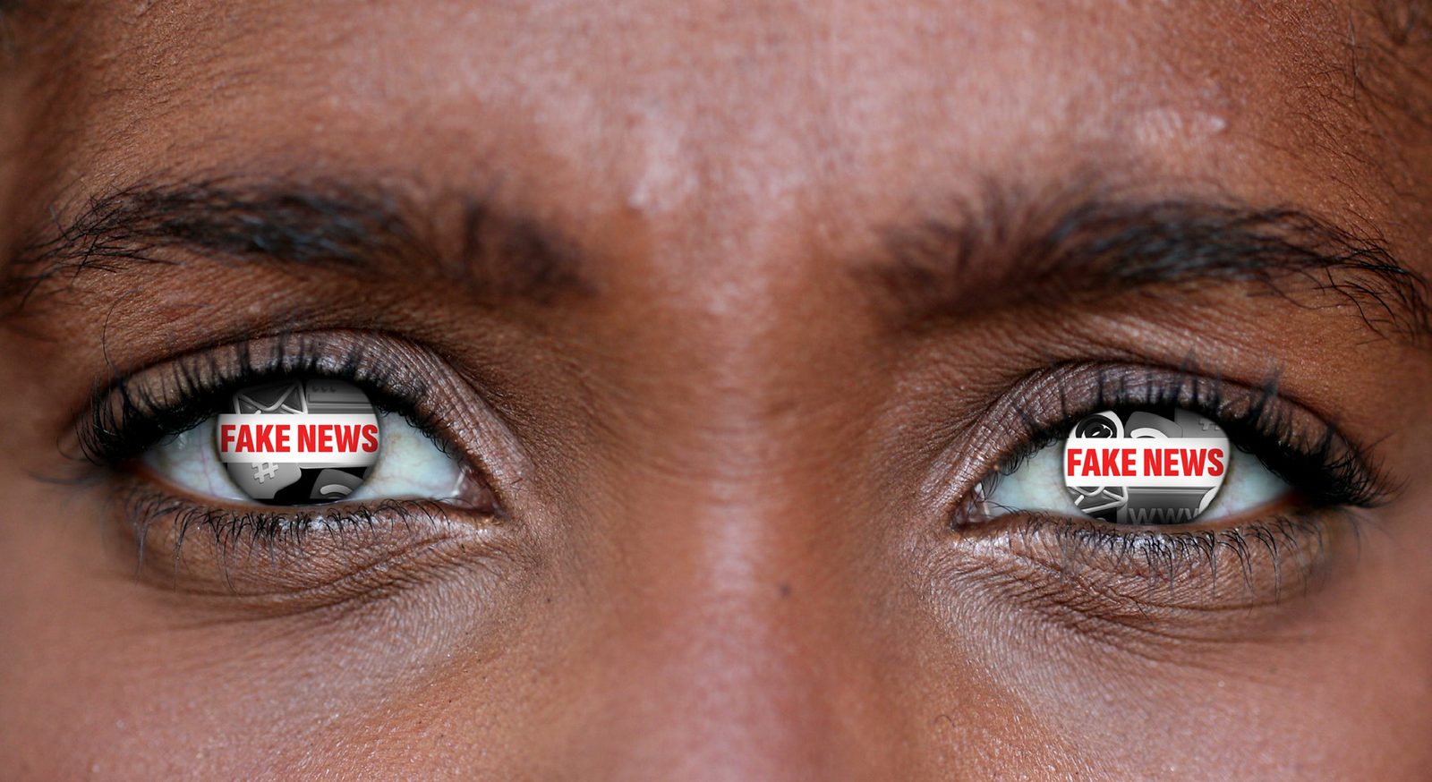 Regard d'une personne face à la désinformation en ligne
